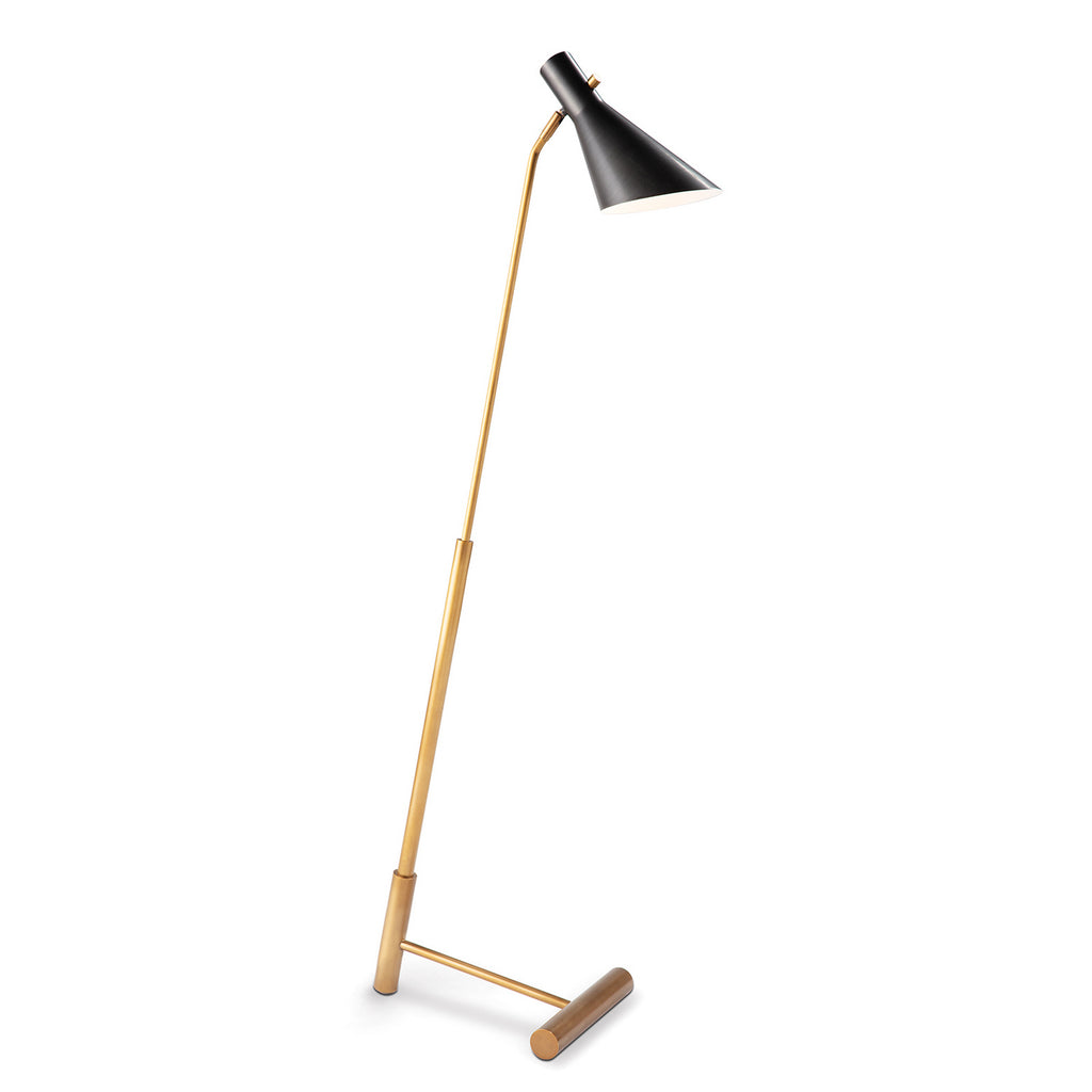 Regina Andrew - 14-1060BBNB - One Light Floor Lamp - Spyder - Blackened Brass