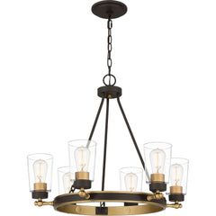 Quoizel - ATO5025OZ - Six Light Chandelier - Atwood - Old Bronze