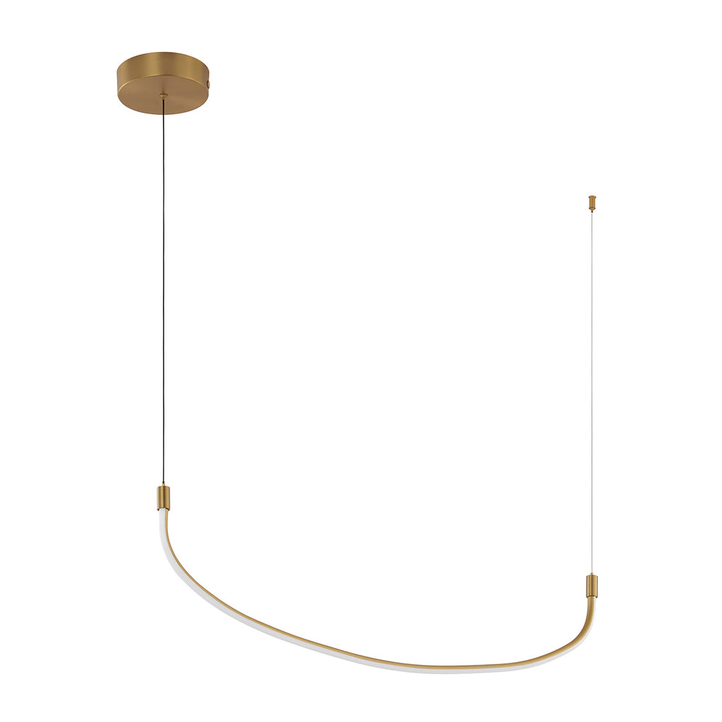 Kuzco Lighting - LP89036-BG - LED Pendant - Talis - Black|Brushed Gold|Brushed Nickel
