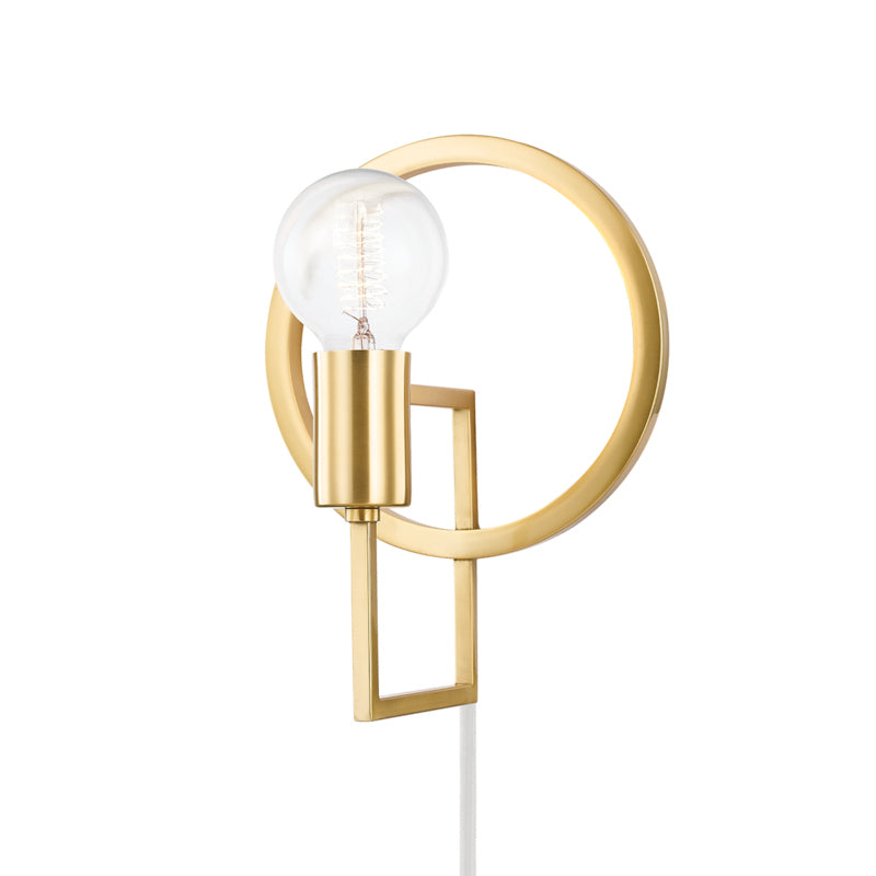 Mitzi - HL637201-AGB - One Light Wall Sconce - Tory - Aged Brass