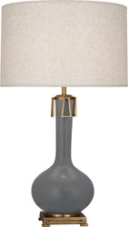 Robert Abbey - MCR92 - One Light Table Lamp - Athena - Matte Ash Glazed w/Aged Brass