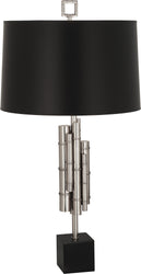 Robert Abbey - S634B - One Light Table Lamp - Jonathan Adler Meurice - Polished Nickel w/Matte Black Base