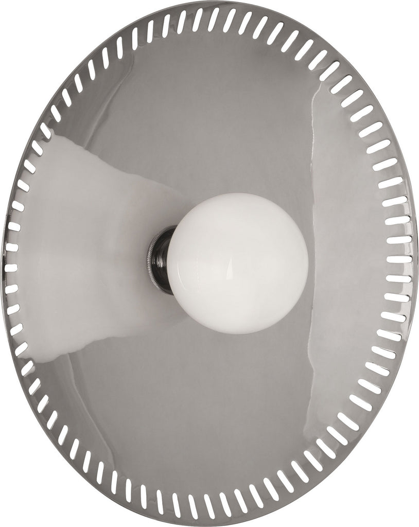 Robert Abbey - S776 - LED Wall Sconce - Jonathan Adler Rio - Polished Nickel w/White Glass Shade