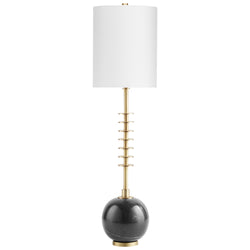 Cyan - 10959-1 - LED Table Lamp - Gold And Black