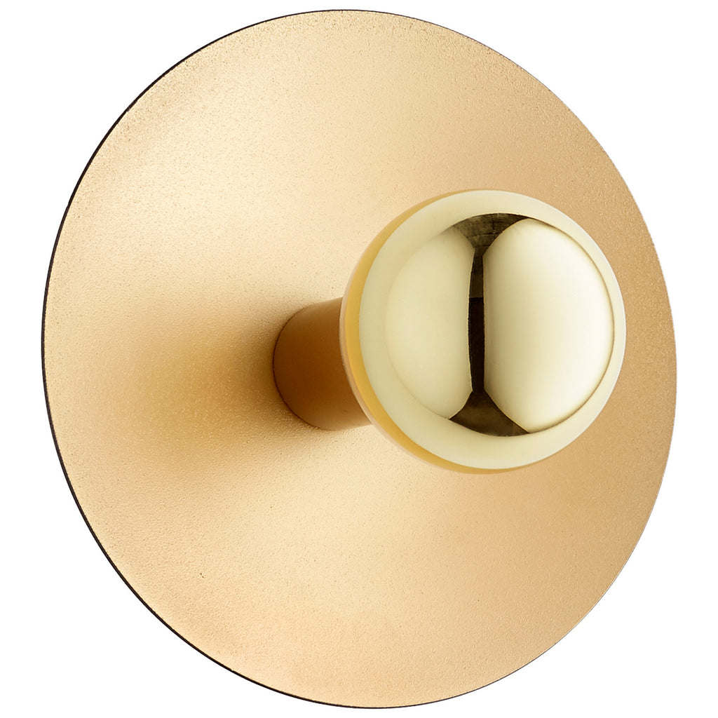 Cyan - 10978 - One Light Wall Mount - Noir And Gold Leaf