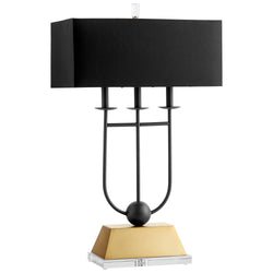 Cyan - 10983-1 - LED Table Lamp - Black And Gold