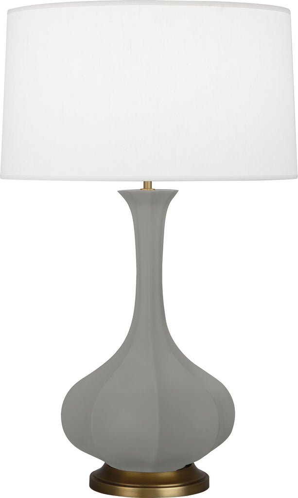 Robert Abbey - MST94 - One Light Table Lamp - Pike - Matte Smoky Taupe Glazed w/Aged Brass