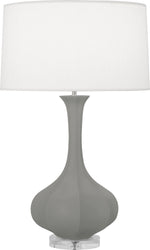 Robert Abbey - MST96 - One Light Table Lamp - Pike - MatteSmoky Taupe Glazed w/Lucite Base