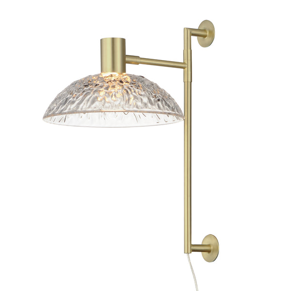 Metropolis LED Wall Sconce in Satin Brass Finish