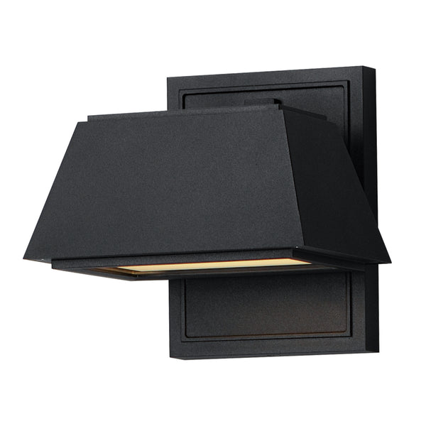 Mansard LED Outdoor Wall Sconce in Black Finish