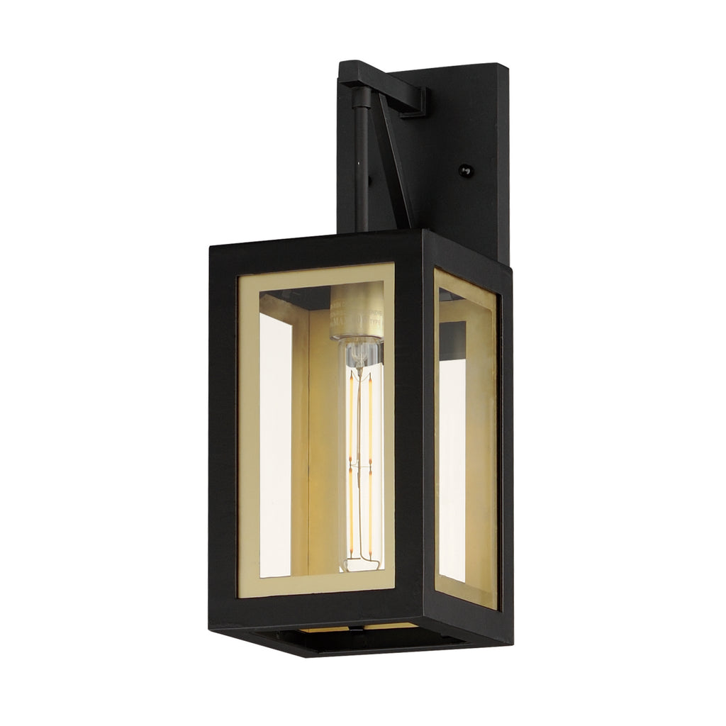 Maxim - 30052CLBKGLD - One Light Outdoor Wall Sconce - Neoclass - Black / Gold