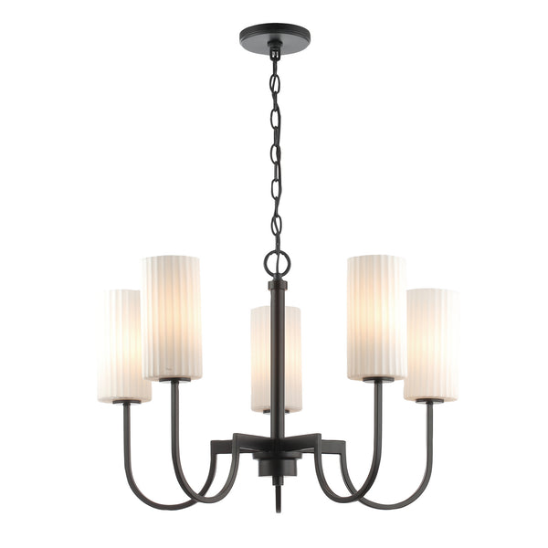 Town and Country Five Light Chandelier