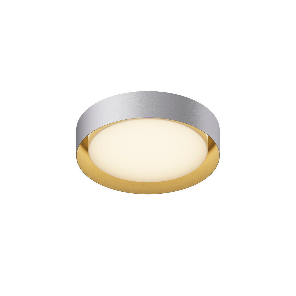 ET2 - E51012-WTGLD - LED Flush Mount - Echo - White/Gold