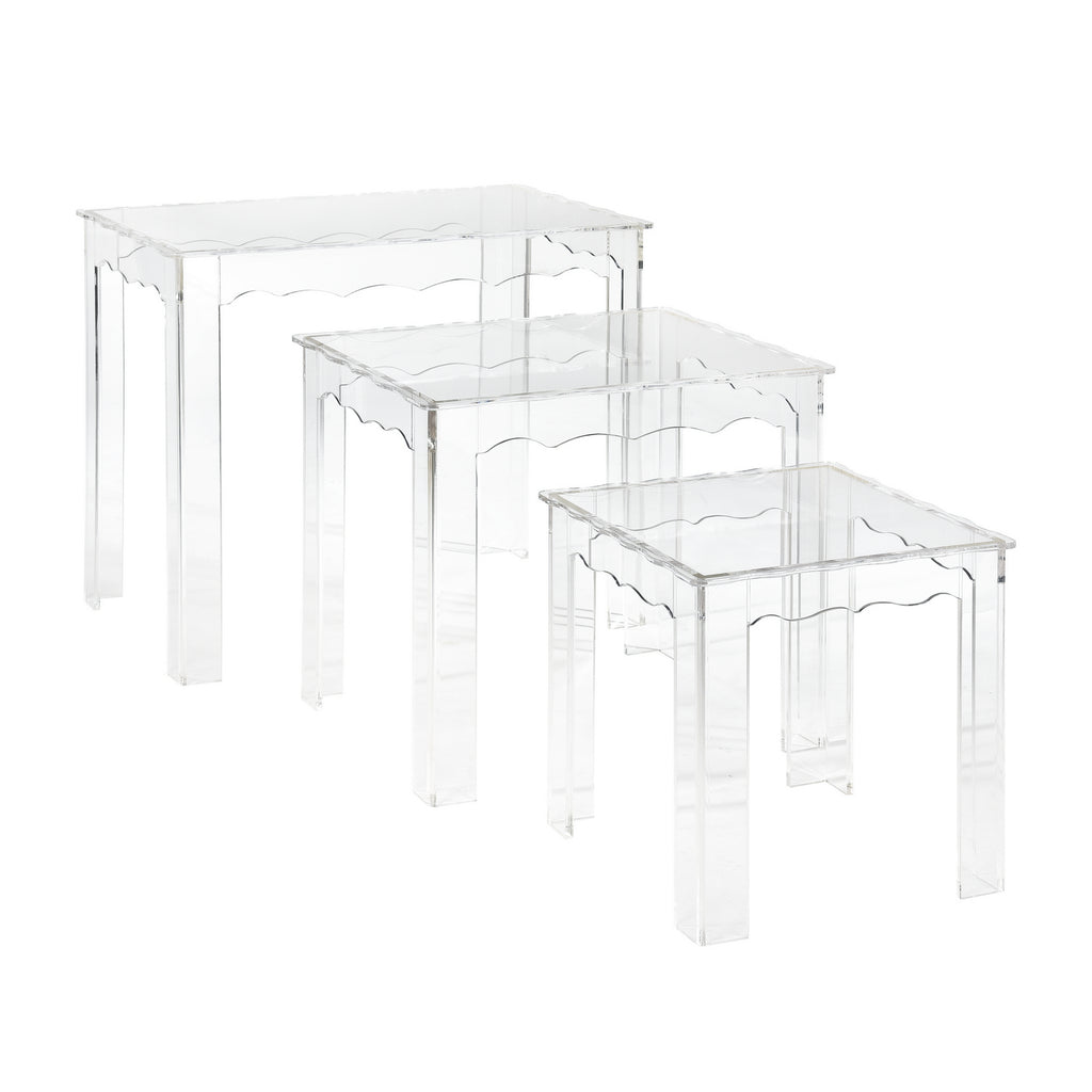 ELK Home - H0015-9103/S3 - Nesting Tables - Set of 3 - Jacobs - Clear
