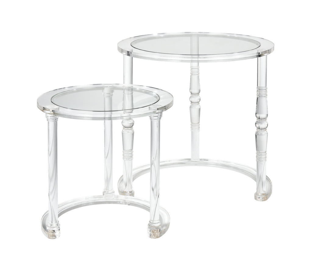 ELK Home - H0015-9104/S2 - Nesting Tables - Set of 2 - Jacobs - Clear