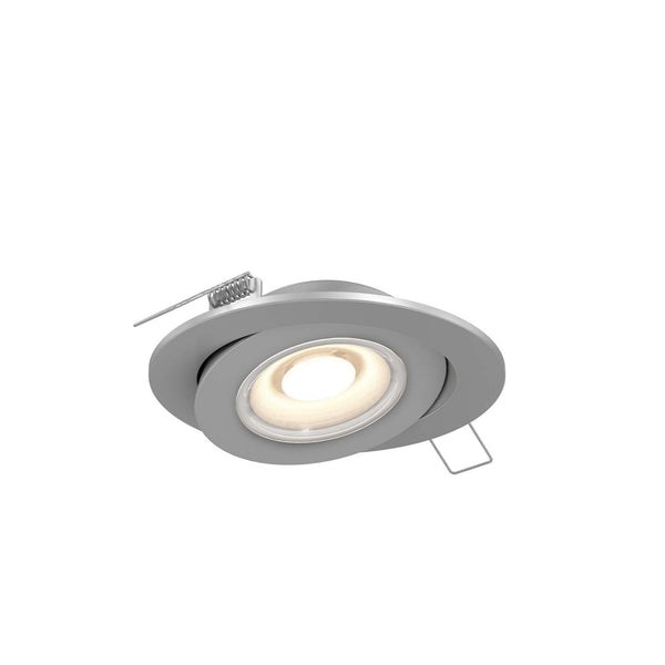Recessed LED Gimbal Light in Satin Nickel Finish