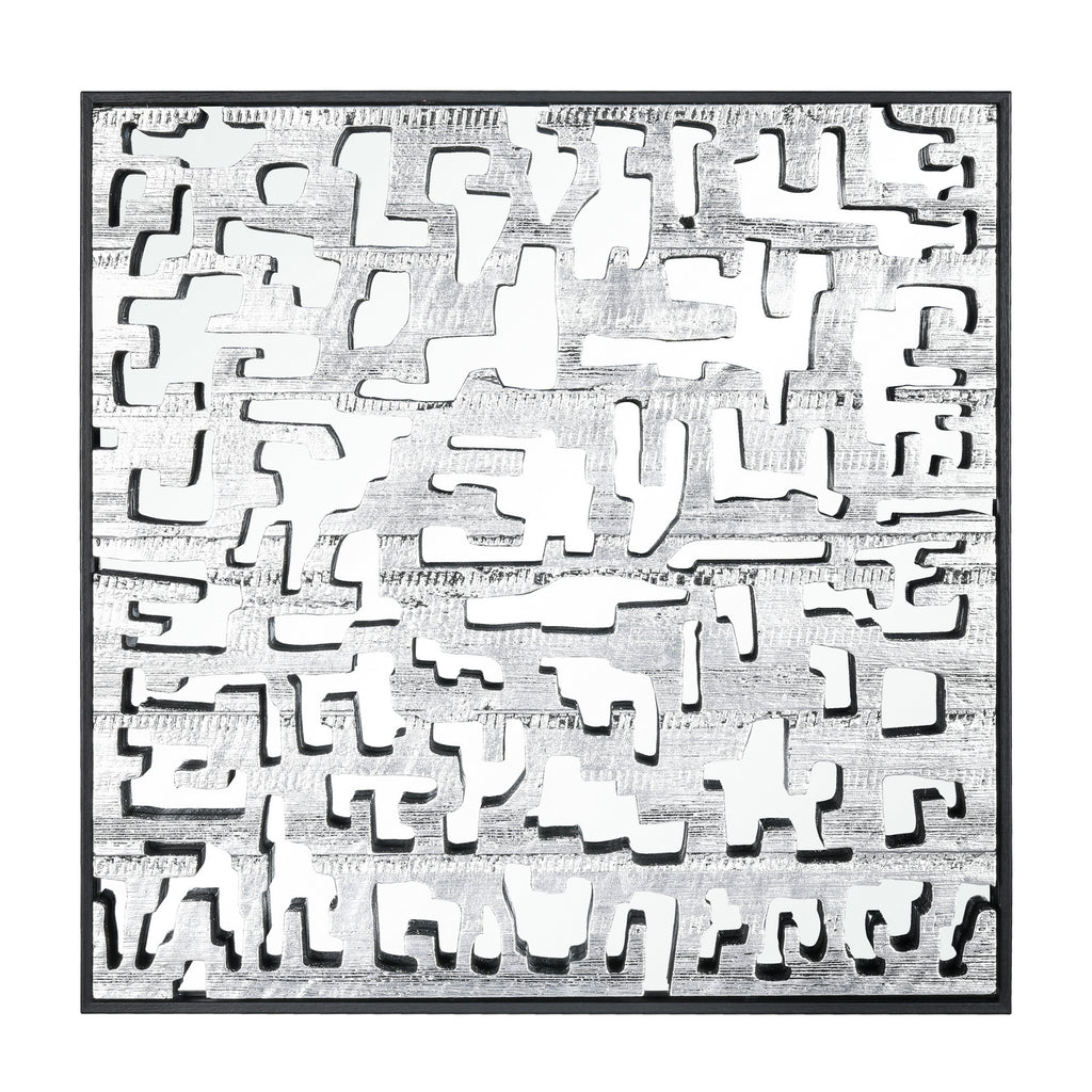 ELK Home - H0036-8217 - Wall Art - Mapped - Silver