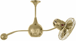 Matthews Fan Company - B2K-PB-MTL - 40"Ceiling Fan - Brisa 2000 - Polished Brass