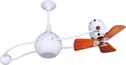 Matthews Fan Company - B2K-WH-WD - 40"Ceiling Fan - Brisa 2000 - Gloss White