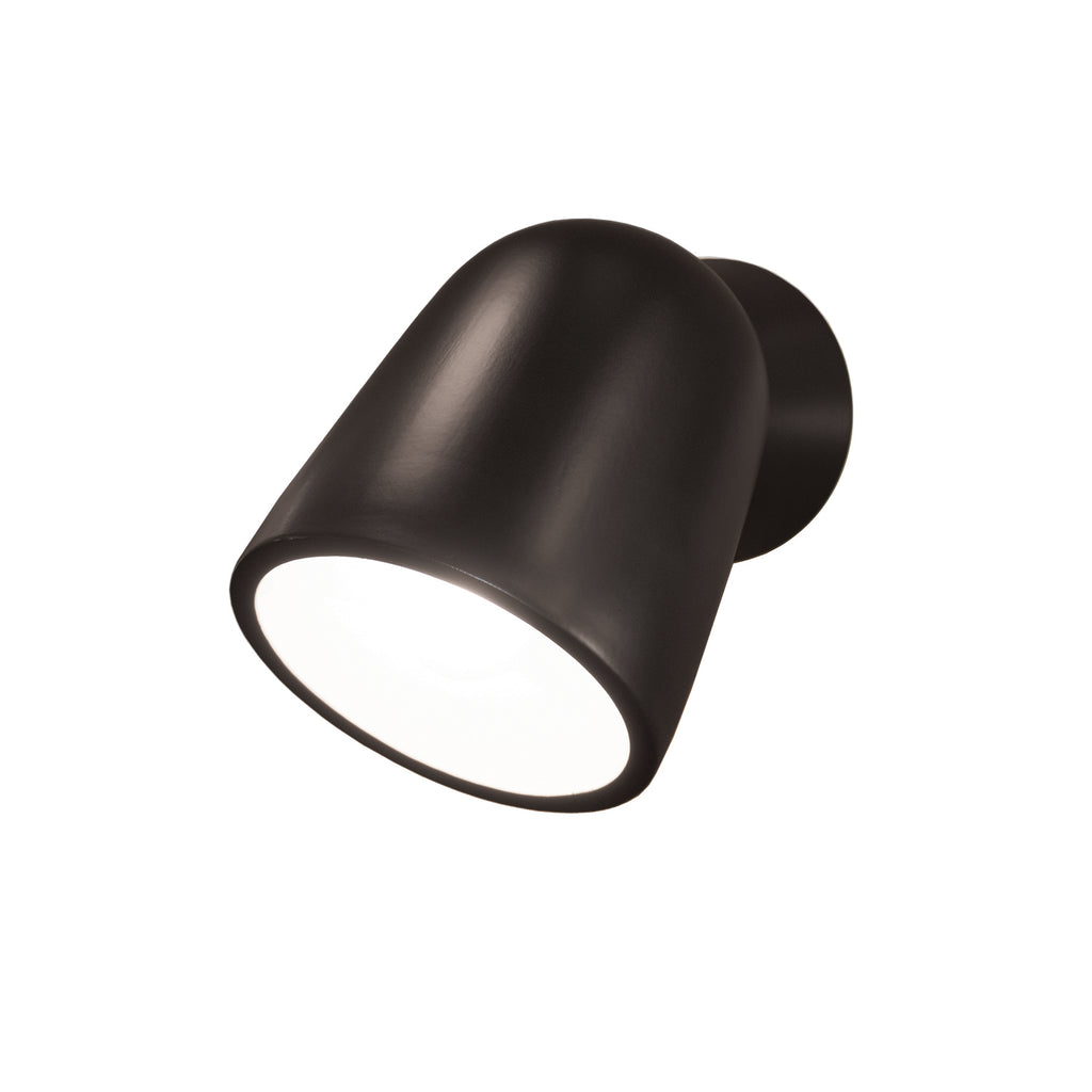 Justice Designs - CER-3770W-CRB - One Light Wall Sconce - Ambiance - Carbon - Matte Black