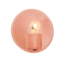 Justice Designs - CER-7051-BSH-NCKL - One Light Wall Sconce - Ambiance - Gloss Blush