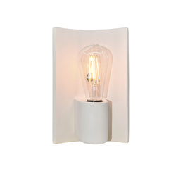 Justice Designs - CER-7061-BIS-NCKL - One Light Wall Sconce - Ambiance - Bisque