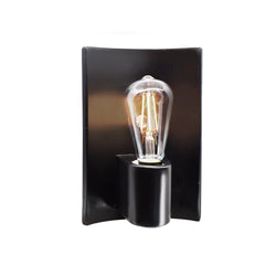 Justice Designs - CER-7061-CRB-NCKL - One Light Wall Sconce - Ambiance - Carbon - Matte Black