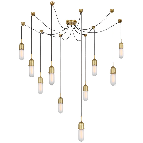 Junio LED Pendant in Hand-Rubbed Antique Brass Finish