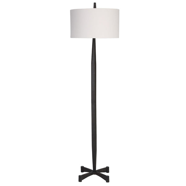 Counteract One Light Floor Lamp in Aged Black Finish