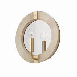 Capital Lighting - 647311WS - One Light Wall Sconce - Finn - White Wash and Matte Brass