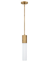 Hinkley - 45037HB - LED Pendant - Facet - Heritage Brass