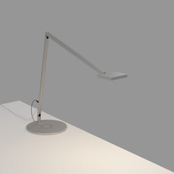 Koncept - FCD-2-SIL-QCB - LED Desk Lamp - Focaccia - Silver