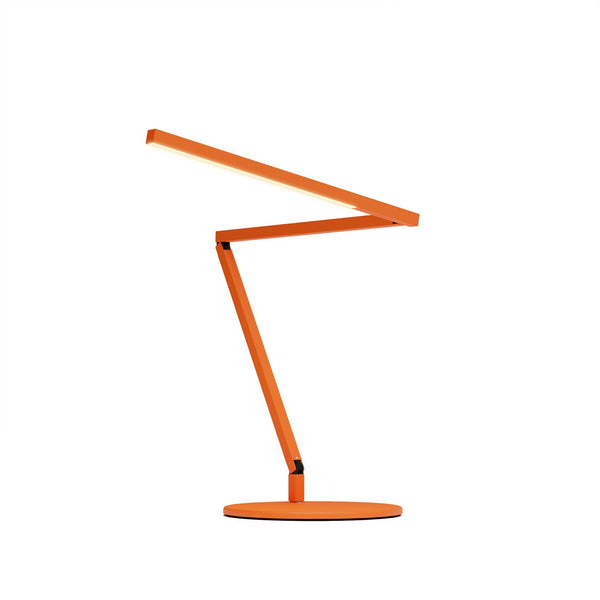 Z-Bar LED Desk Lamp in Matte Orange Finish