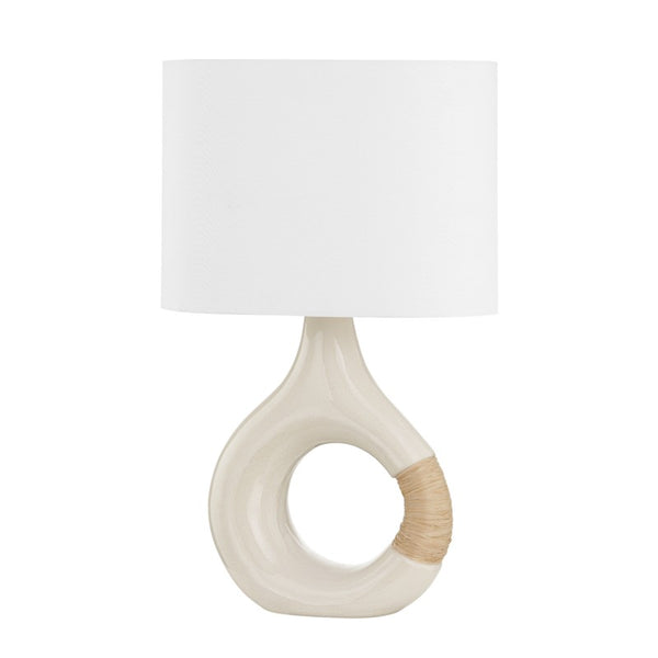 Mindy One Light Table Lamp in Aged Brass Finish