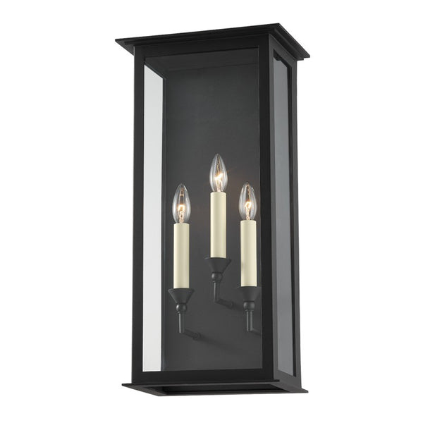 Chauncey Three Light Exterior Wall Sconce