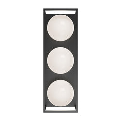 Alora - EW519339BK - Three Light Outdoor Wall Lantern - Amelia - Black
