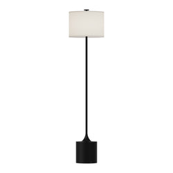 Alora - FL418761MBIL - One Light Floor Lamp - Issa - Brushed Gold/Ivory Linen|Matte Black/Ivory Linen|White/Ivory Linen