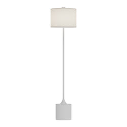 Alora - FL418761WHIL - One Light Floor Lamp - Issa - Brushed Gold/Ivory Linen|Matte Black/Ivory Linen|White/Ivory Linen