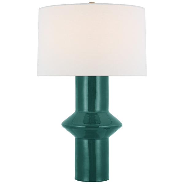 Maxime LED Table Lamp in Emerald Crackle Finish