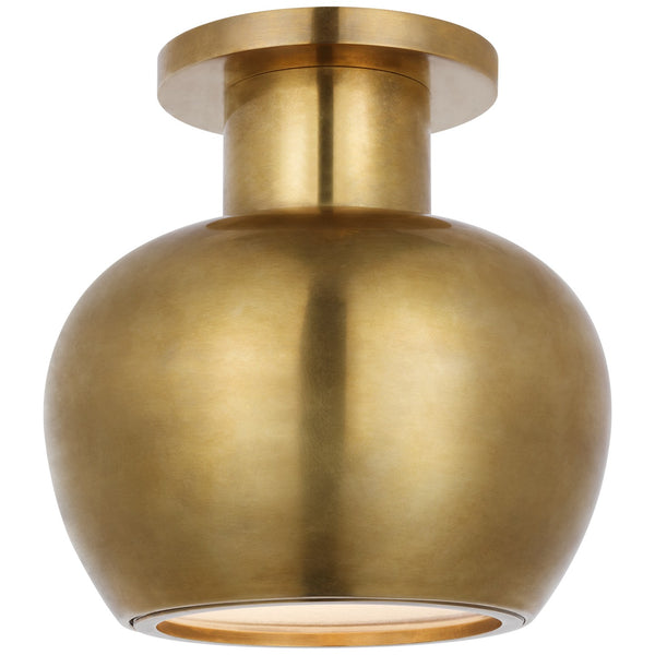 Comtesse LED Flush Mount in Hand-Rubbed Antique Brass Finish