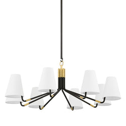 Hudson Valley - 6640-AGB/DB - Eight Light Chandelier - Stanwyck - Aged Brass/Distressed Bronze