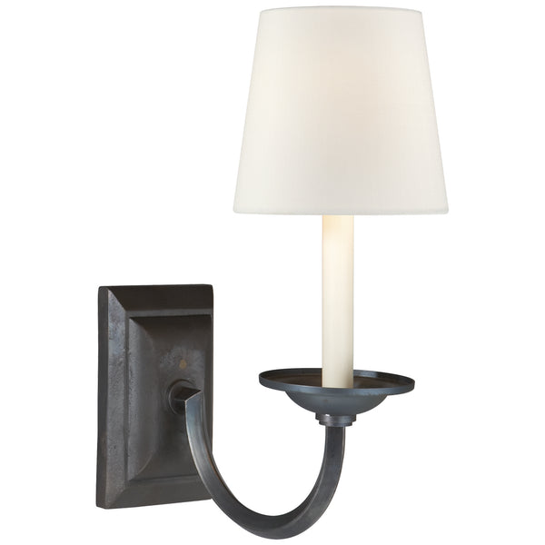 Flemish One Light Wall Sconce in Aged Iron Finish