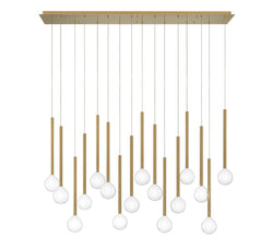 Lib & Co. - 10152-07 - LED Chandelier - Positano - Plated Brushed Gold