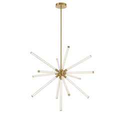 Lib & Co. - 10154-07 - LED Chandelier - Volterra - Plated Brushed Gold