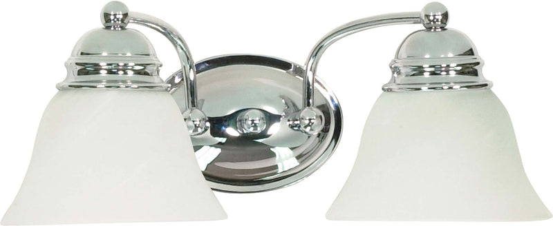 Empire Two Light Vanity in Polished Chrome Finish