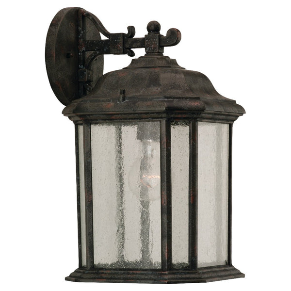 Kent One Light Outdoor Wall Lantern in Oxford Bronze Finish