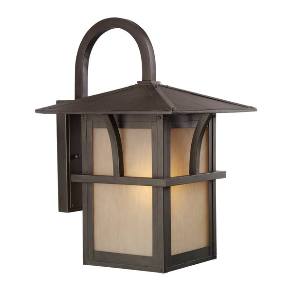 Medford Lakes One Light Outdoor Wall Lantern in Statuary Bronze Finish