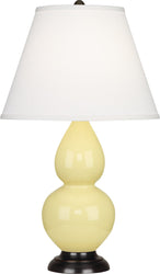 Robert Abbey - 1615X - One Light Accent Lamp - Small Double Gourd - Butter Glazed Ceramic w/ Deep Patina Bronzeed