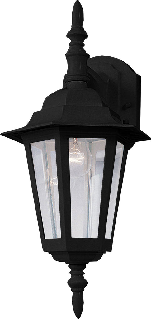 Maxim - 3002CLBK - One Light Outdoor Wall Lantern - Builder Cast - Black