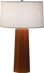 Robert Abbey - 974 - One Light Table Lamp - Mason - Cinnamon Glazed